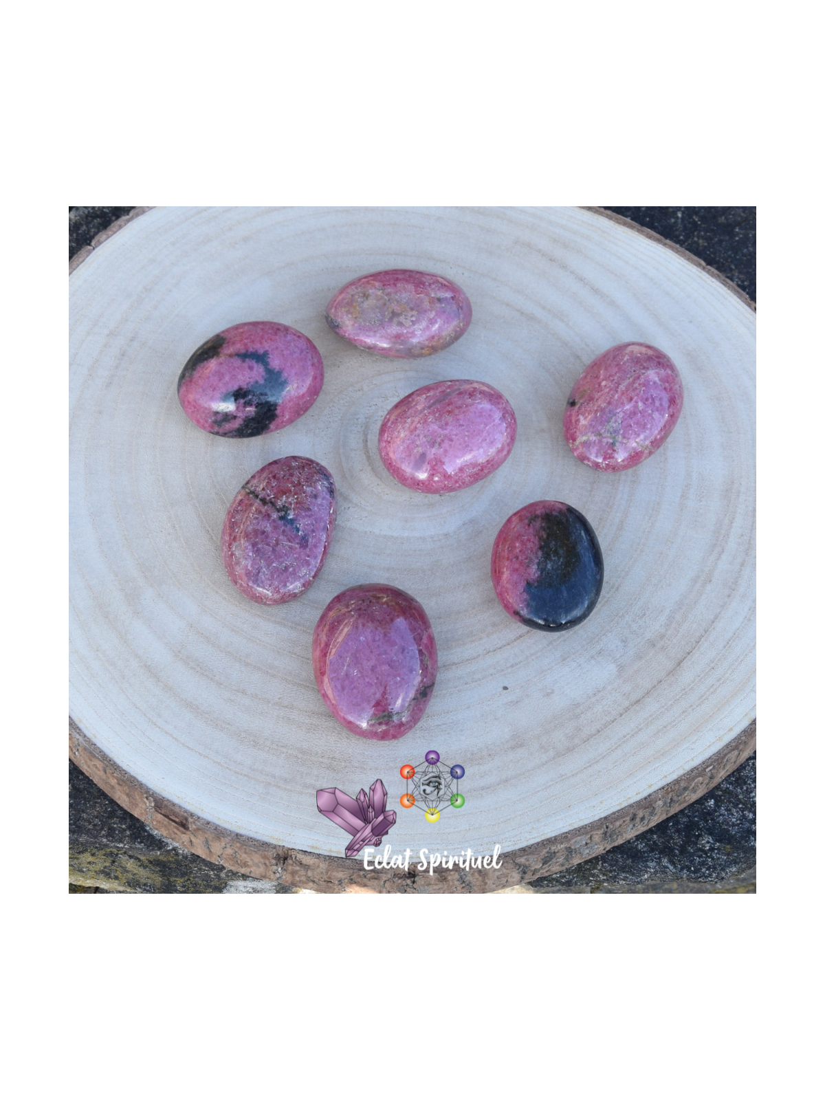 Galet en Rhodonite taille XL en livraison rapide
