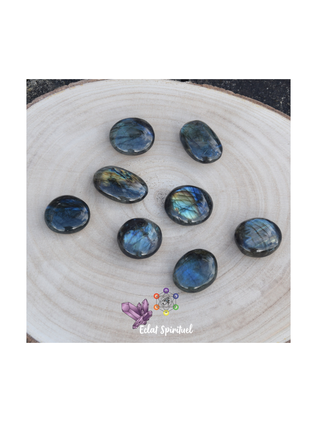 Labradorite en galet