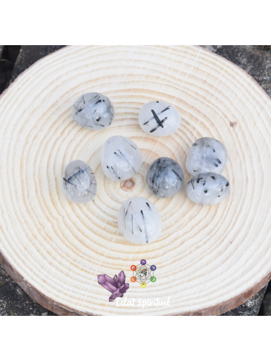 Quartz Tourmaline en pierre roulée