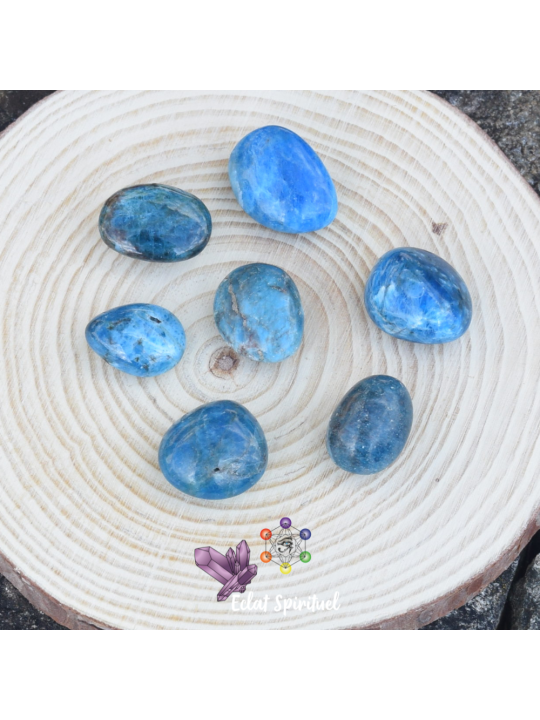 Apatite Bleue en pierre roulée