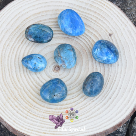 Apatite Bleue en pierre roulée