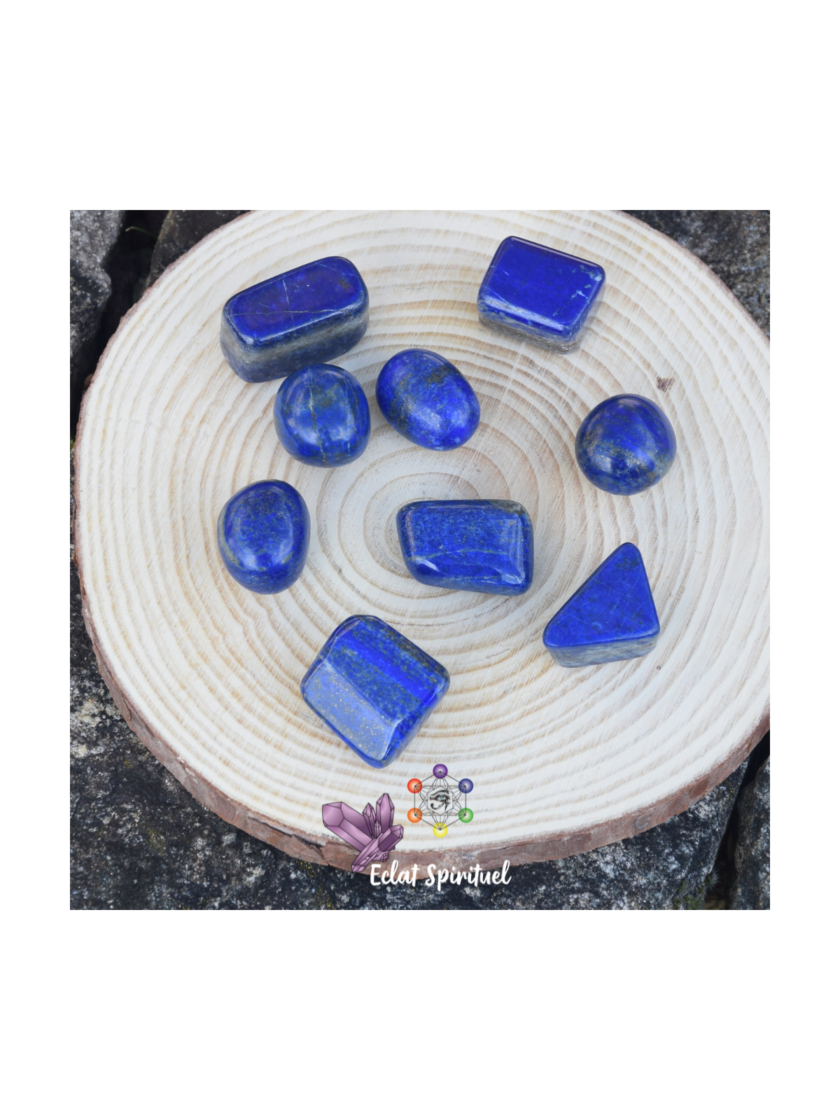 Lapis lazuli en pierre roulée