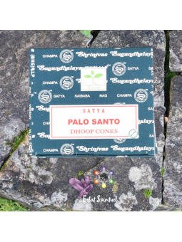 Satya Palo Santo Dhoop Cones – 12 cônes de purification