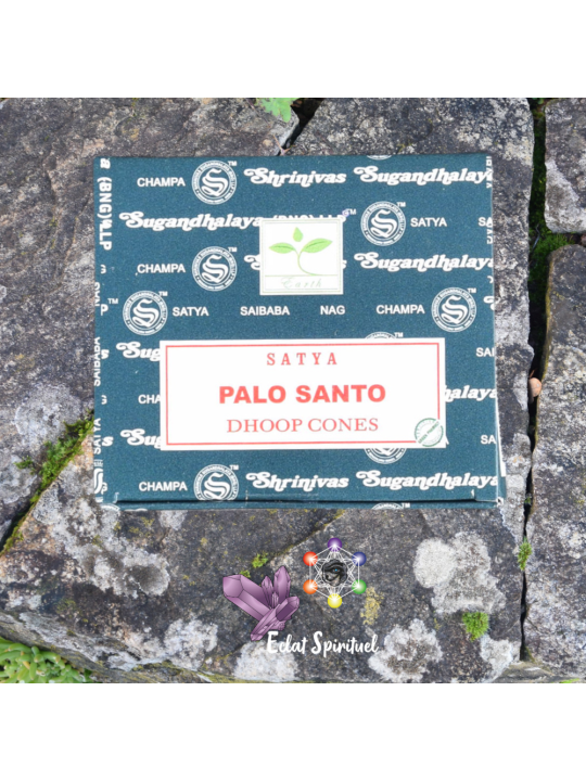 Satya Palo Santo Dhoop Cones – 12 cônes de purification