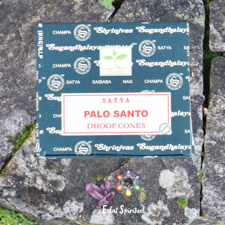 Satya Palo Santo Dhoop Cones – 12 cônes de purification