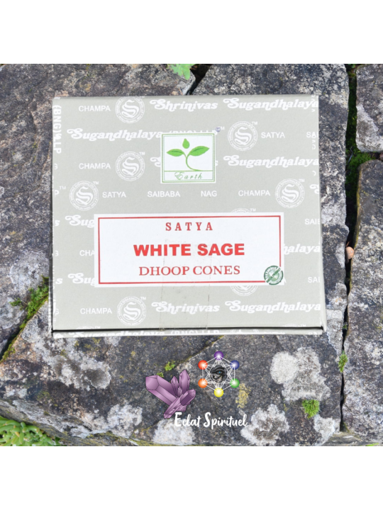 Cônes d'encens Satya White Sage