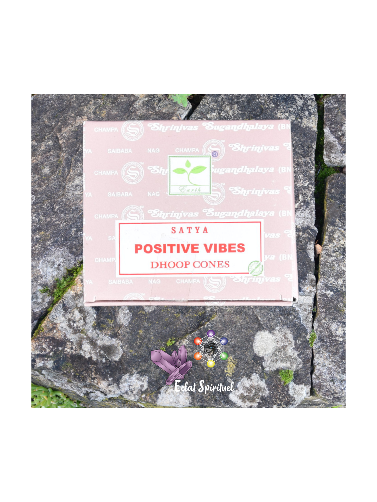 Satya Positive Vibes Dhoop Cones – 12 pcs d’optimisme
