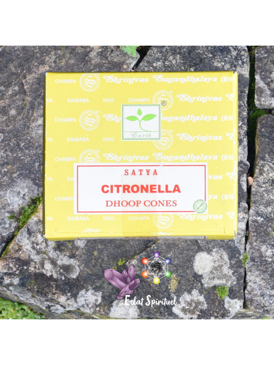 Cônes Satya Citronella – Purification & Protection (12 pcs)