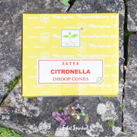 Cônes Satya Citronella – Purification & Protection (12 pcs)
