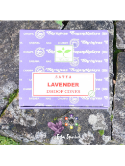 Cônes d’encens Satya Lavande – Encens naturel relaxant
