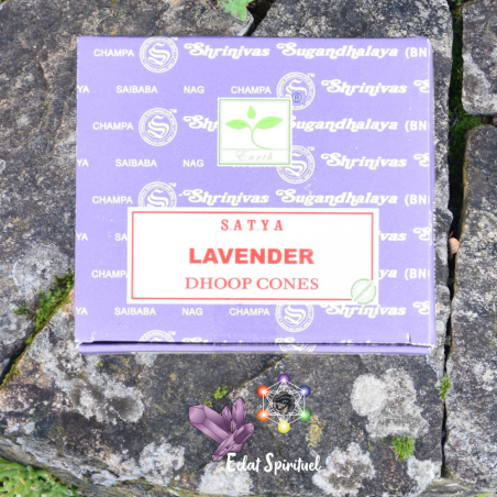 Cônes d’encens Satya Lavande – Encens naturel relaxant