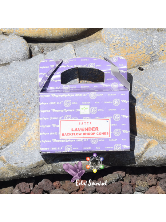 Cônes backflow Satya Lavender – 24 pcs | Relaxation