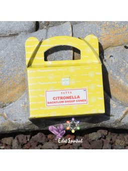 Cônes d’encens à refoulement Satya Citronella – Naturel