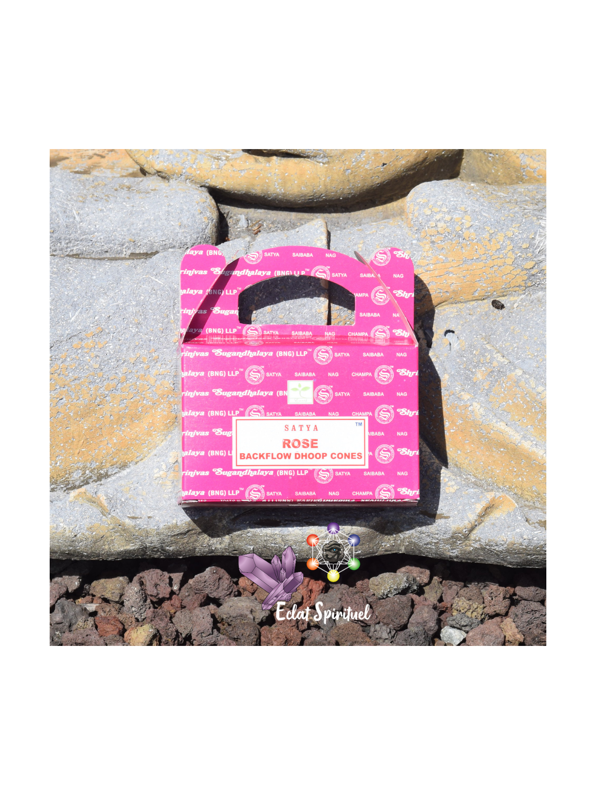 Cônes d’encens à refoulement Satya Rose – Naturel