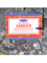 Cônes backflow Satya Amber – 10 pcs | Chaleur & Ancrage