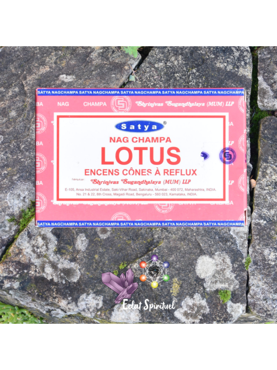 Cônes backflow Satya Lotus – 10 pcs | Éveil & Pureté