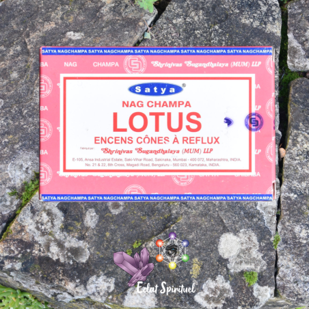 Cônes backflow Satya Lotus – 10 pcs | Éveil & Pureté