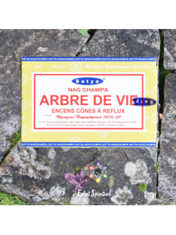 Cônes backflow Satya “Arbre de Vie” – 10 pcs | Ancrage & Renouveau