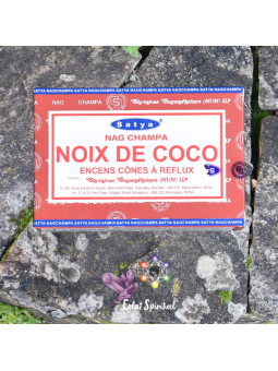 Cônes backflow Satya “Noix de Coco” – 10 pcs | Détente Tropicale