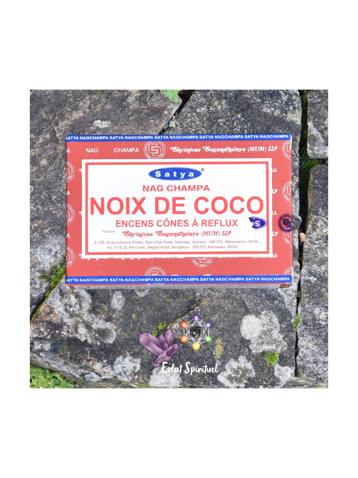 Cônes backflow Satya “Noix de Coco” – 10 pcs | Détente Tropicale