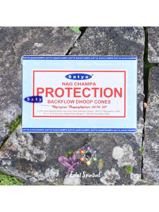 Cônes backflow Satya “Protection” – 10 pcs | Bouclier Énergétique