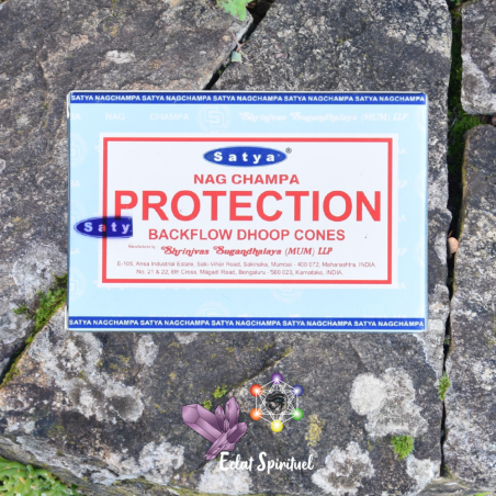 Cônes backflow Satya “Protection” – 10 pcs | Bouclier Énergétique