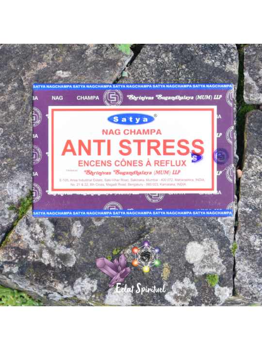 Cônes backflow Satya “Anti Stress” – 10 pcs | Détente & Calme