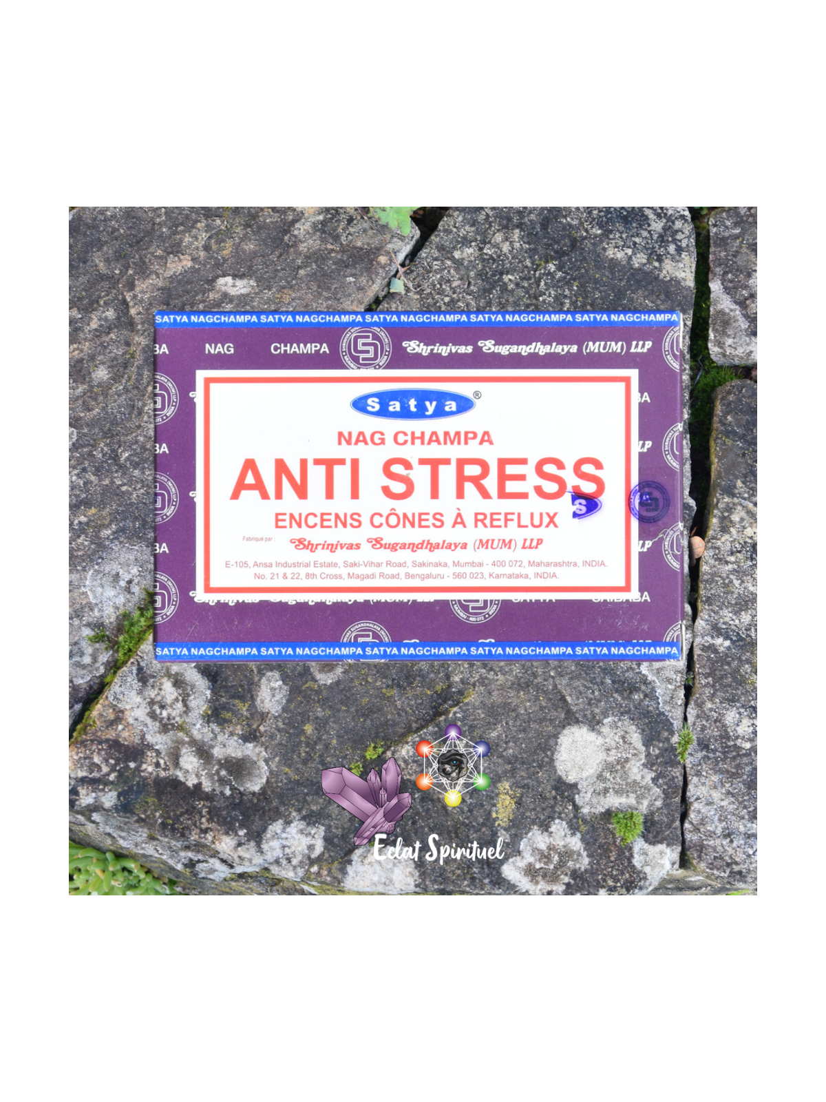 Cônes backflow Satya “Anti Stress” – 10 pcs | Détente & Calme