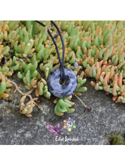 Larvikite en Pendentif Donut