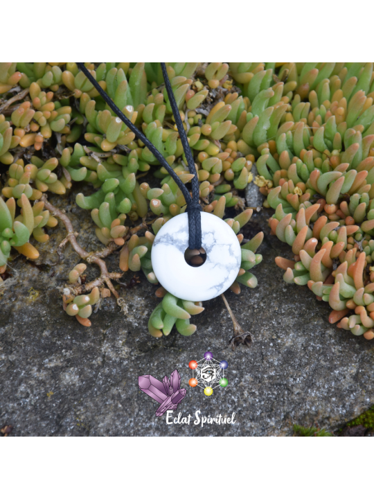 Howlite en Pendentif Donut