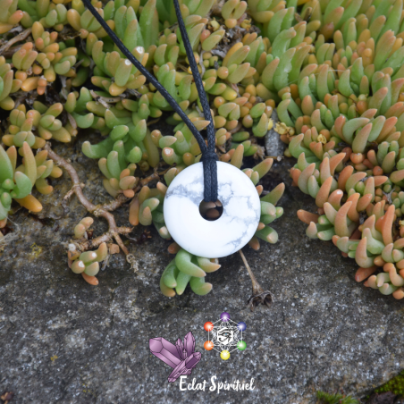 Howlite en Pendentif Donut