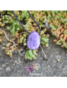 Lépidolite en pierre percée