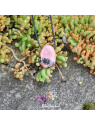 Rhodonite en pierre percée