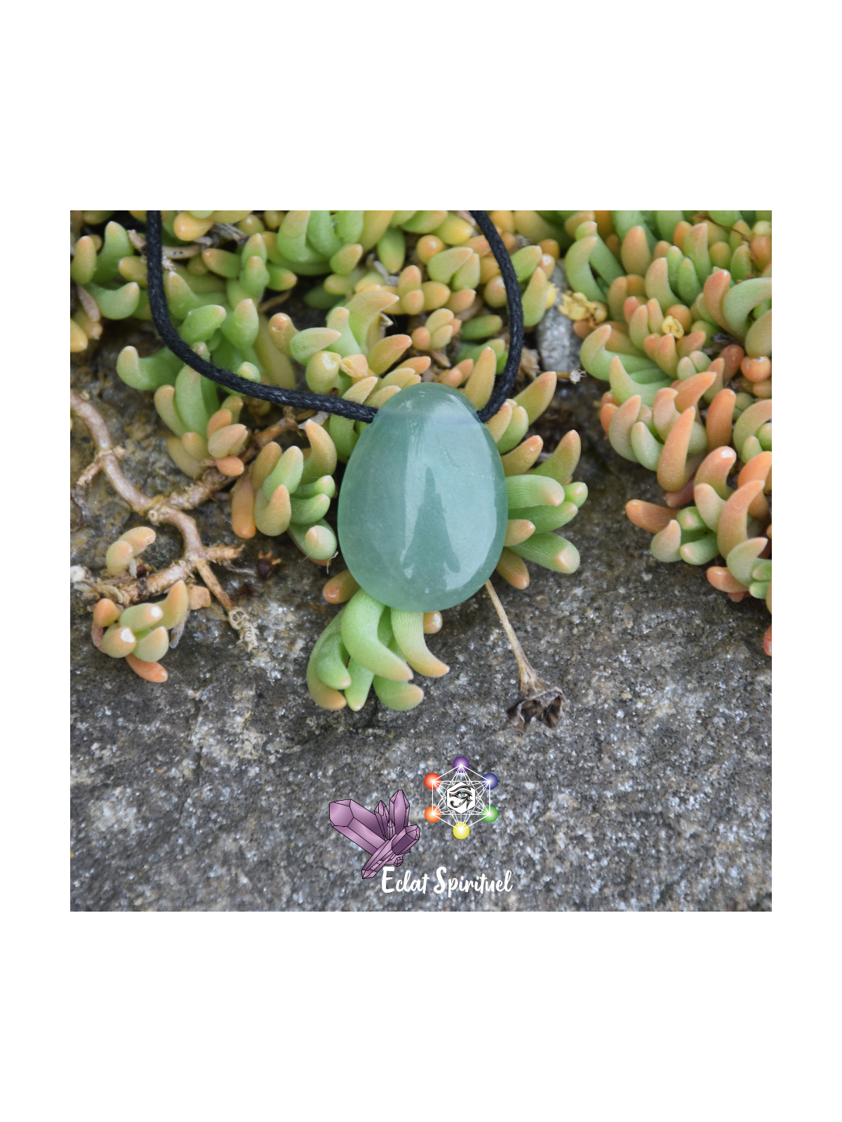 Pendentif Aventurine Verte – Pierre naturelle
