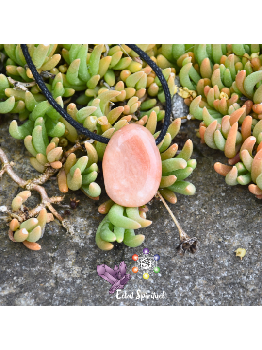 Pendentif Aventurine Pêche – Pierre naturelle