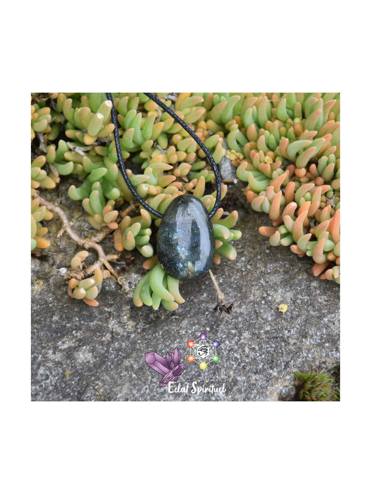 Pendentif Labradorite – Pierre naturelle percée