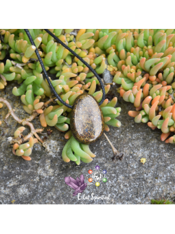 Pendentif Bronzite – Pierre naturelle percée
