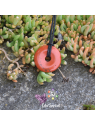 Pendentif Donut Jaspe Rouge Naturel