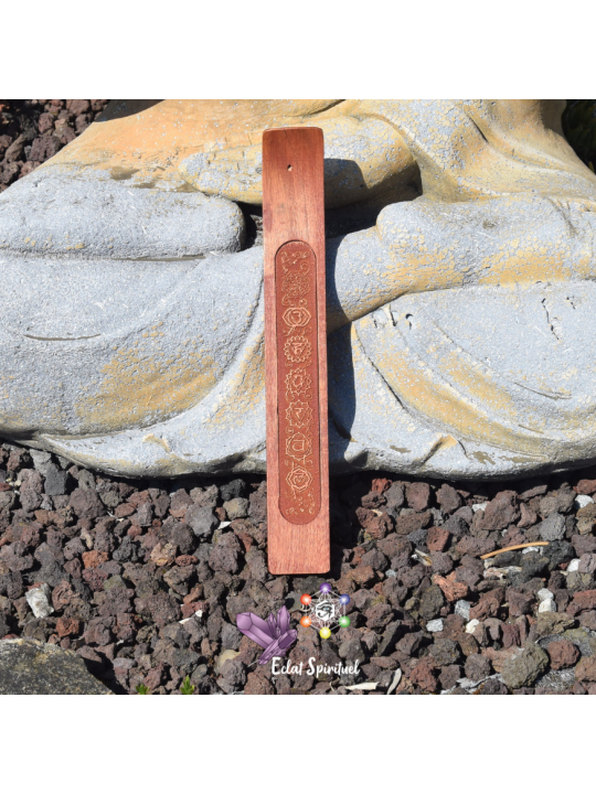 Support à Encens 7 Chakras en Bois | Eclat Spirituel