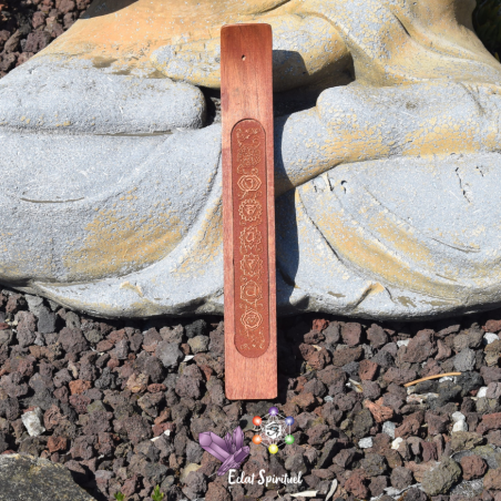 Support à Encens 7 Chakras en Bois | Eclat Spirituel