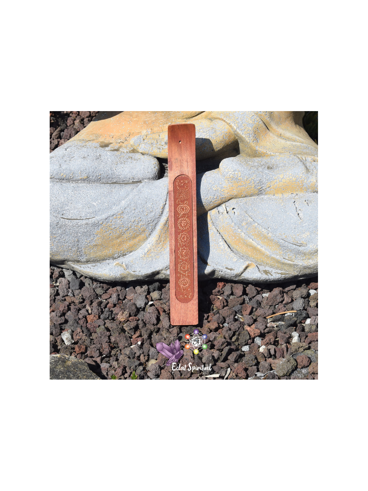 Support à Encens 7 Chakras en Bois | Eclat Spirituel