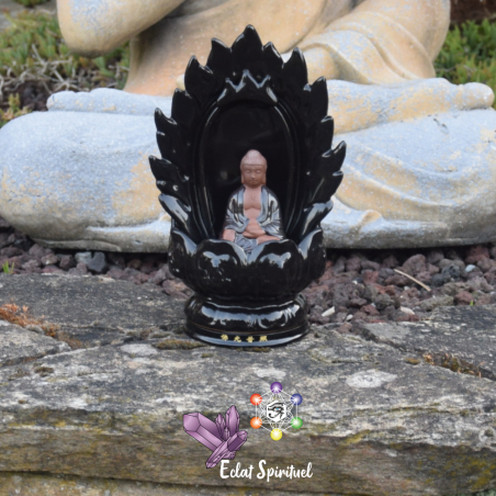 Support à Encens à Refoulement Bouddha Lotus