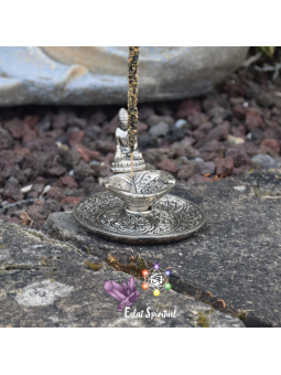 Support à Encens Main de Bouddha en Aluminium | Eclat Spirituel