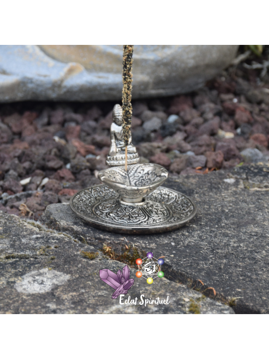 Support à Encens Main de Bouddha en Aluminium | Eclat Spirituel