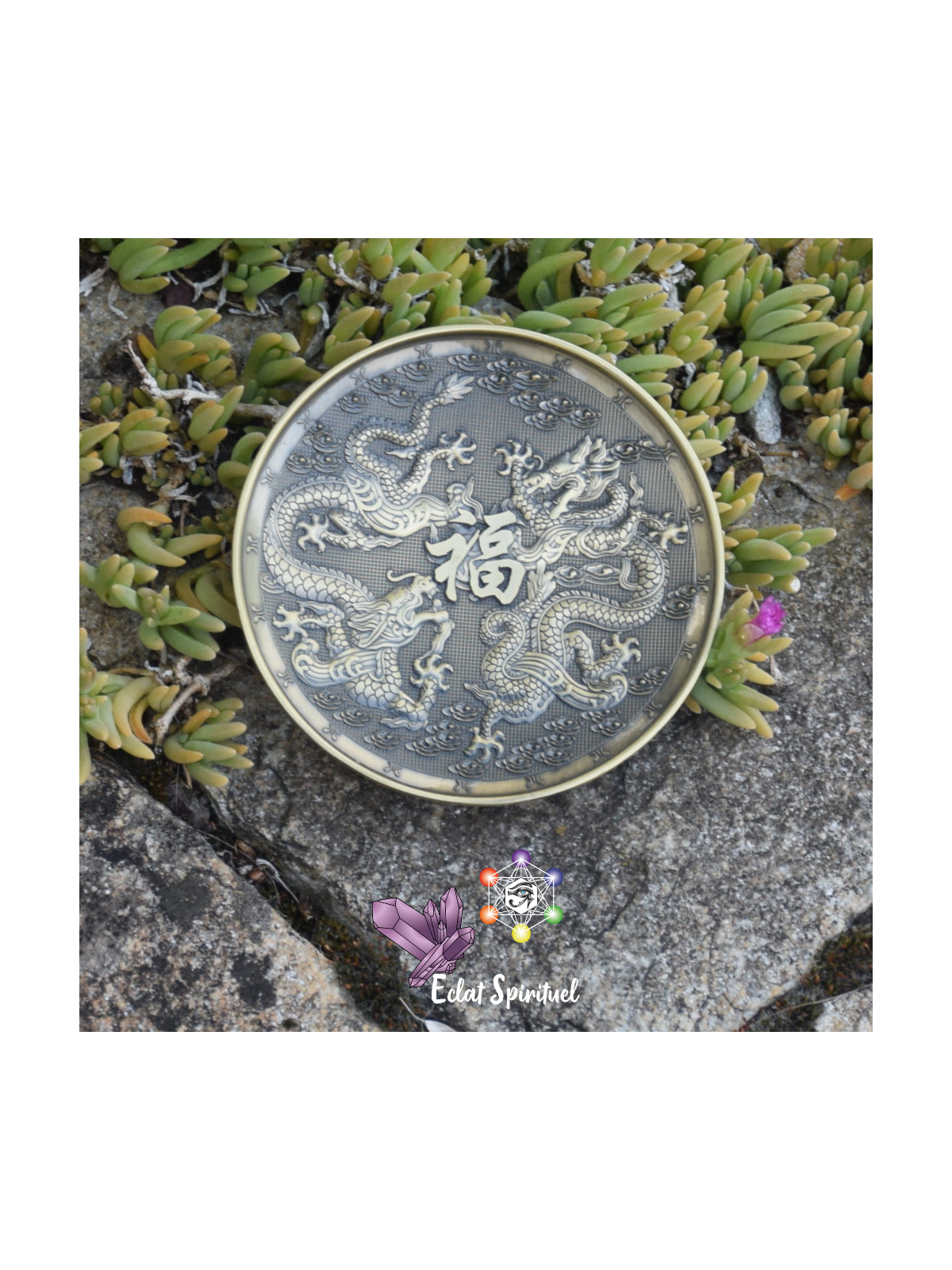 Support à Encens Dragon en Zinc | Bâtonnets et Cônes