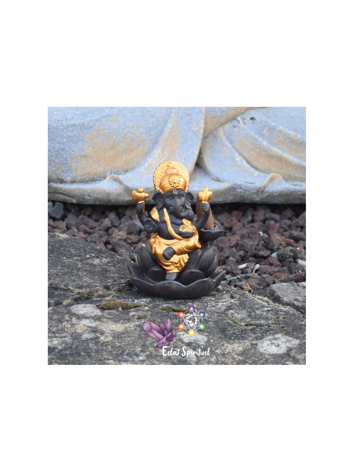 Support à Encens à Refoulement Ganesh Lotus