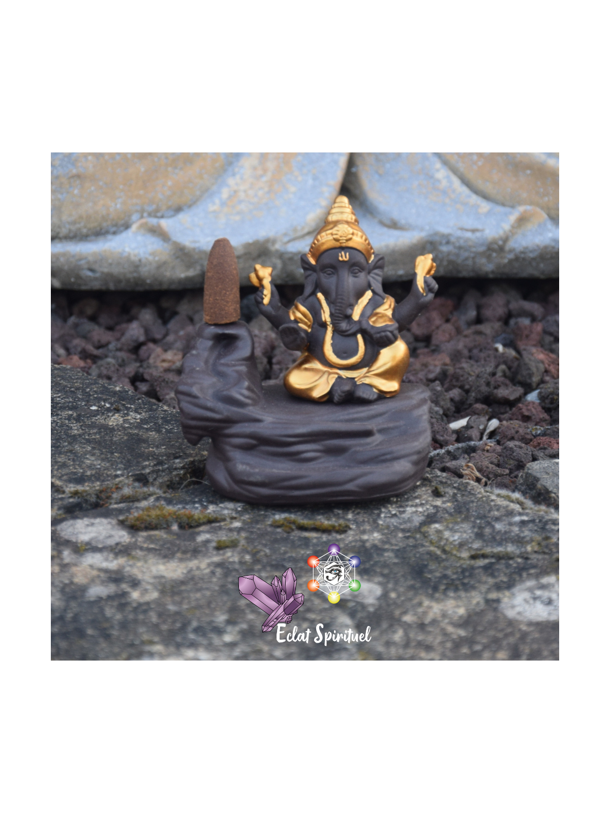 Support à Encens à Refoulement Ganesh