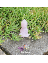 Bouddha en pierre naturelle de quartz rose livraison rapide