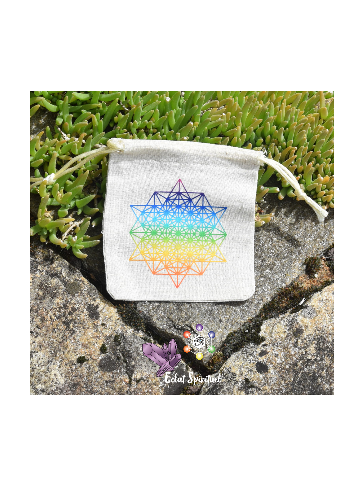 Pochette Tétraèdre 64 Étoiles en Coton
