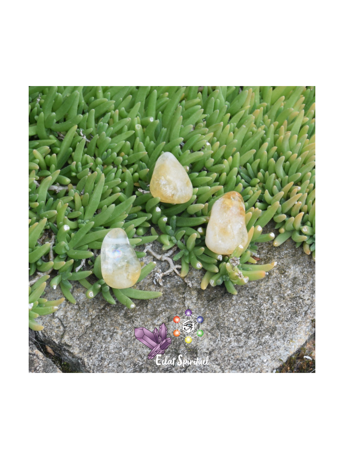 Pendentif en citrine chauffée